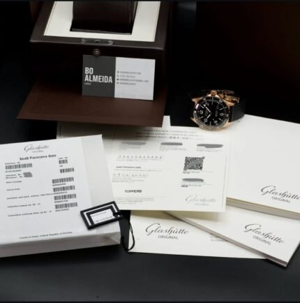 Glashütte Original SeaQ Panorama Or Rouge – Cadran Noir – Boîte et papiers