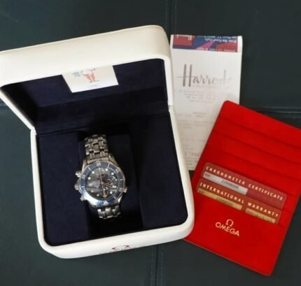 Chronographe Omega Seamaster 300 Titane 2006 – Coffret complet & papiers révisés